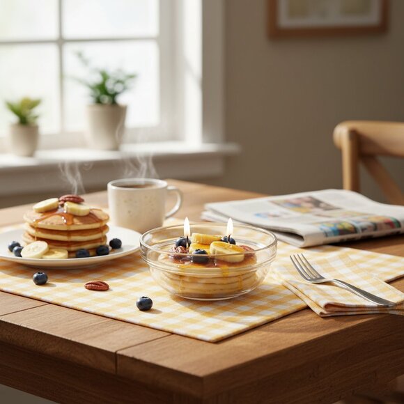 Cafe Delights Banana Nut Pancakes Scented Soy Wax Candle - Picture 6 of 8